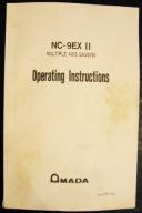 Amada NC-9EXII Multiple Axis Gauging Operating instructions Manual